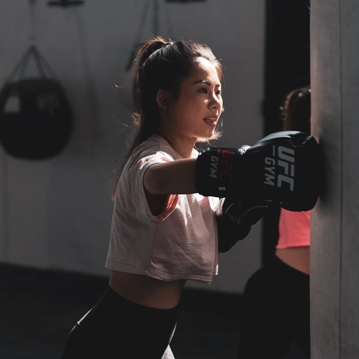 Modern gym equipment in a refined fitness space